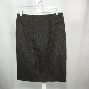 Le Chateau Tweed Skirt with Leather (nearly new)